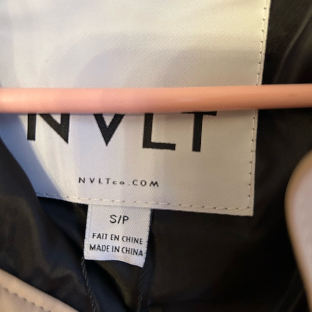 NWT BEAUTIFUL NVLT VEGAN Leather JACKET (latte) - Picture 5 of 9